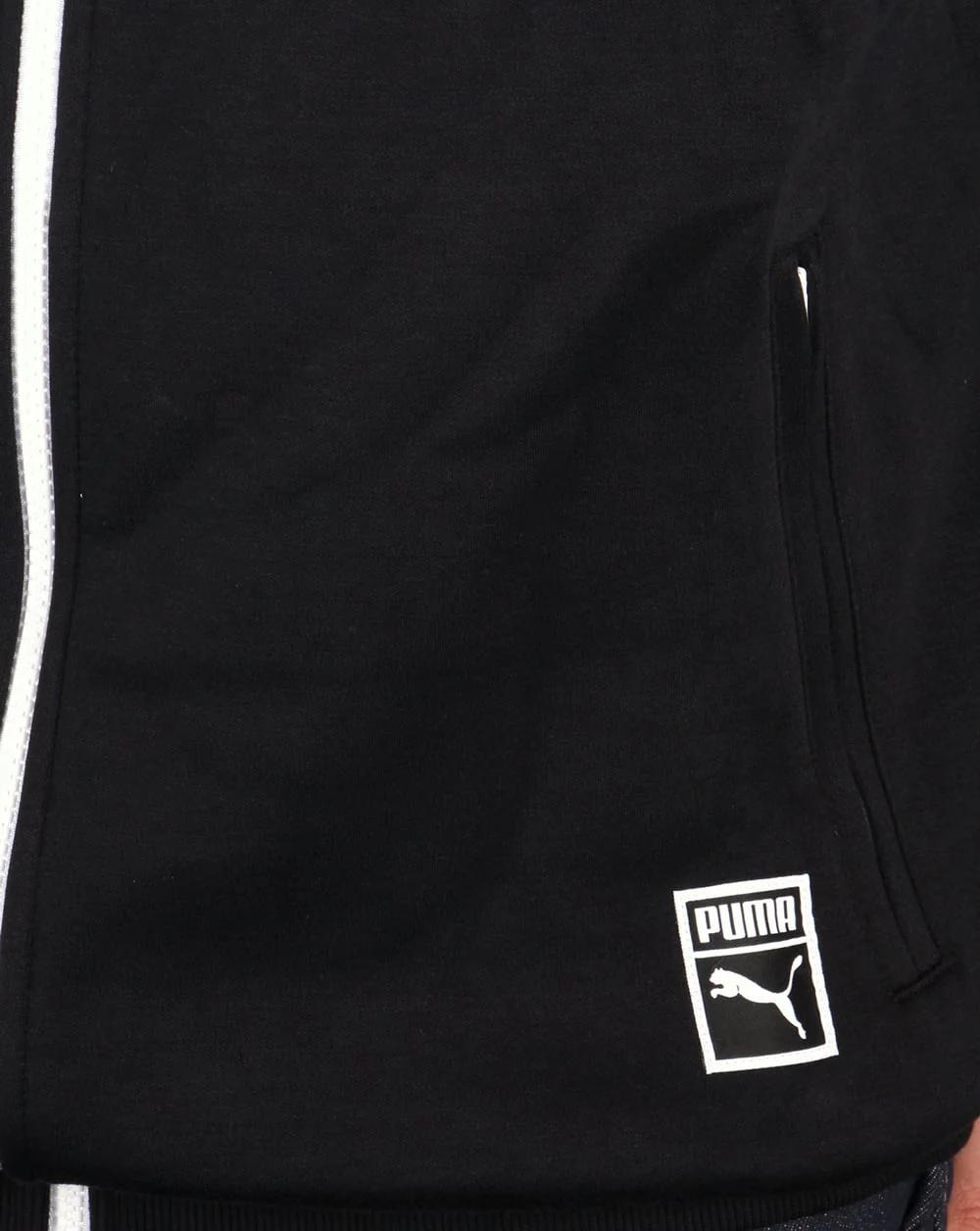 Puma T7 Track Top Black/white - Image 4