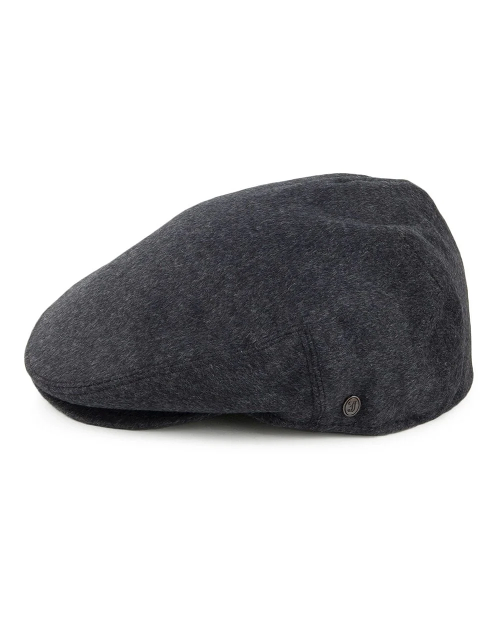 Pure Wool Flat Cap Charcoal - Image 2