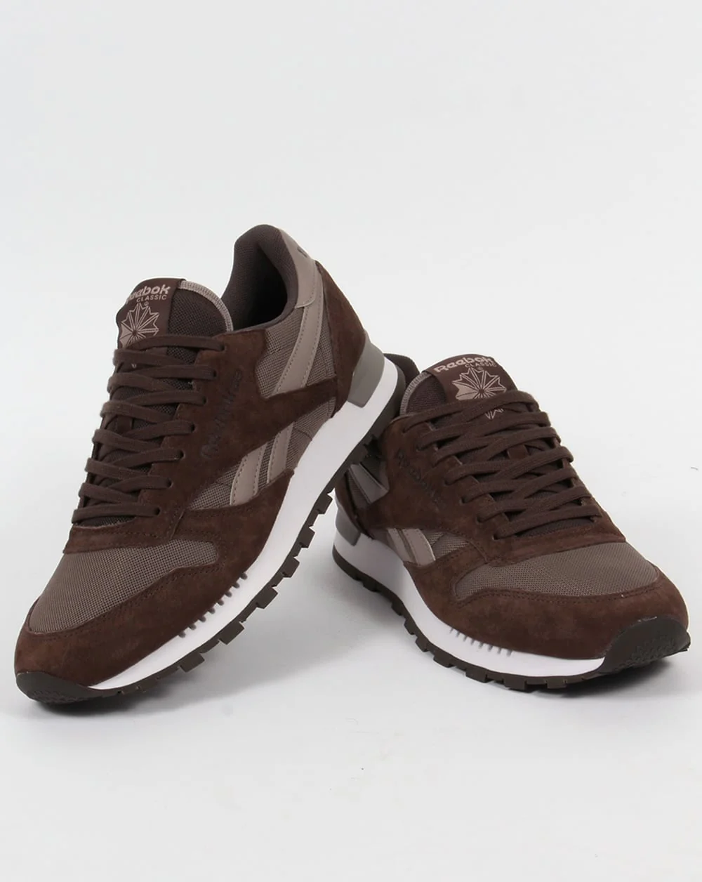 Reebok Classic Leather Clip Trainers Cliff/Stone - Image 3
