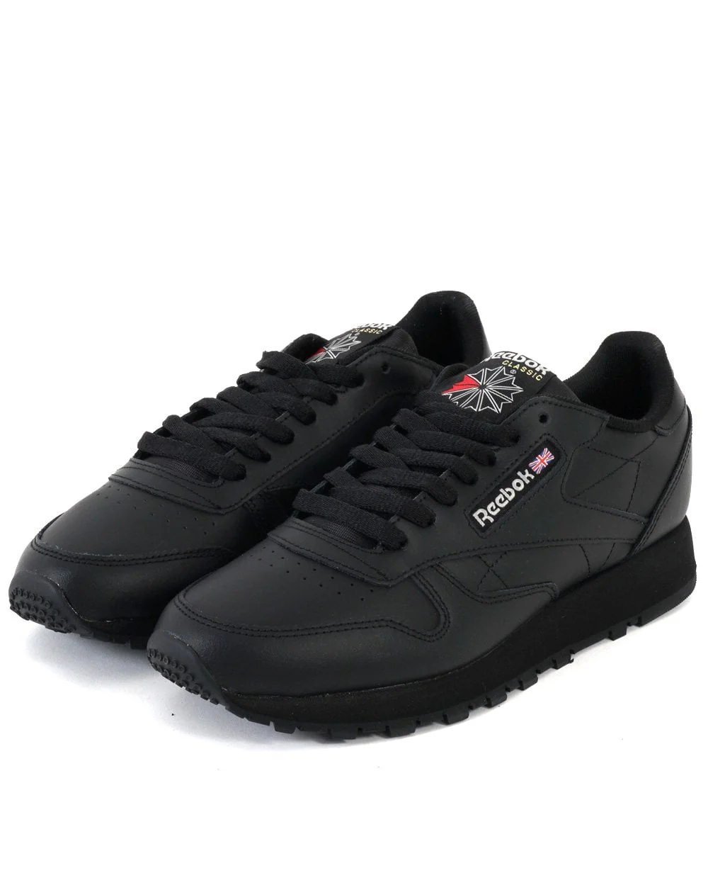 Reebok Classic Leather Trainers Black/Black - Image 4