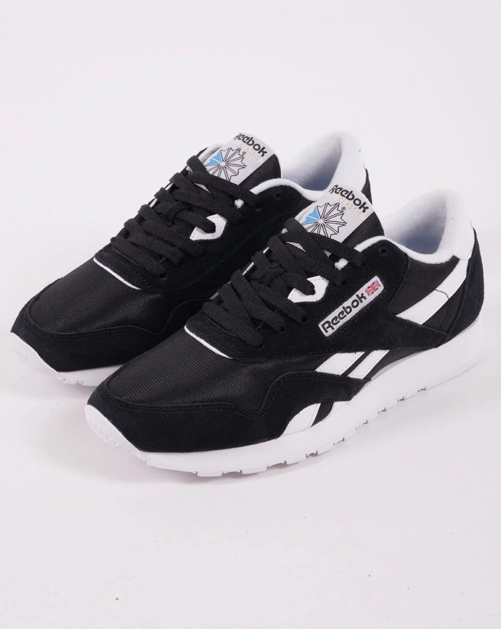 Reebok Classic Nylon Trainers Black/black/white - Image 2