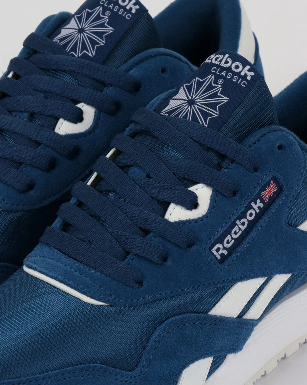 Reebok Classic Nylon Trainers Bunker Blue/White - Image 4