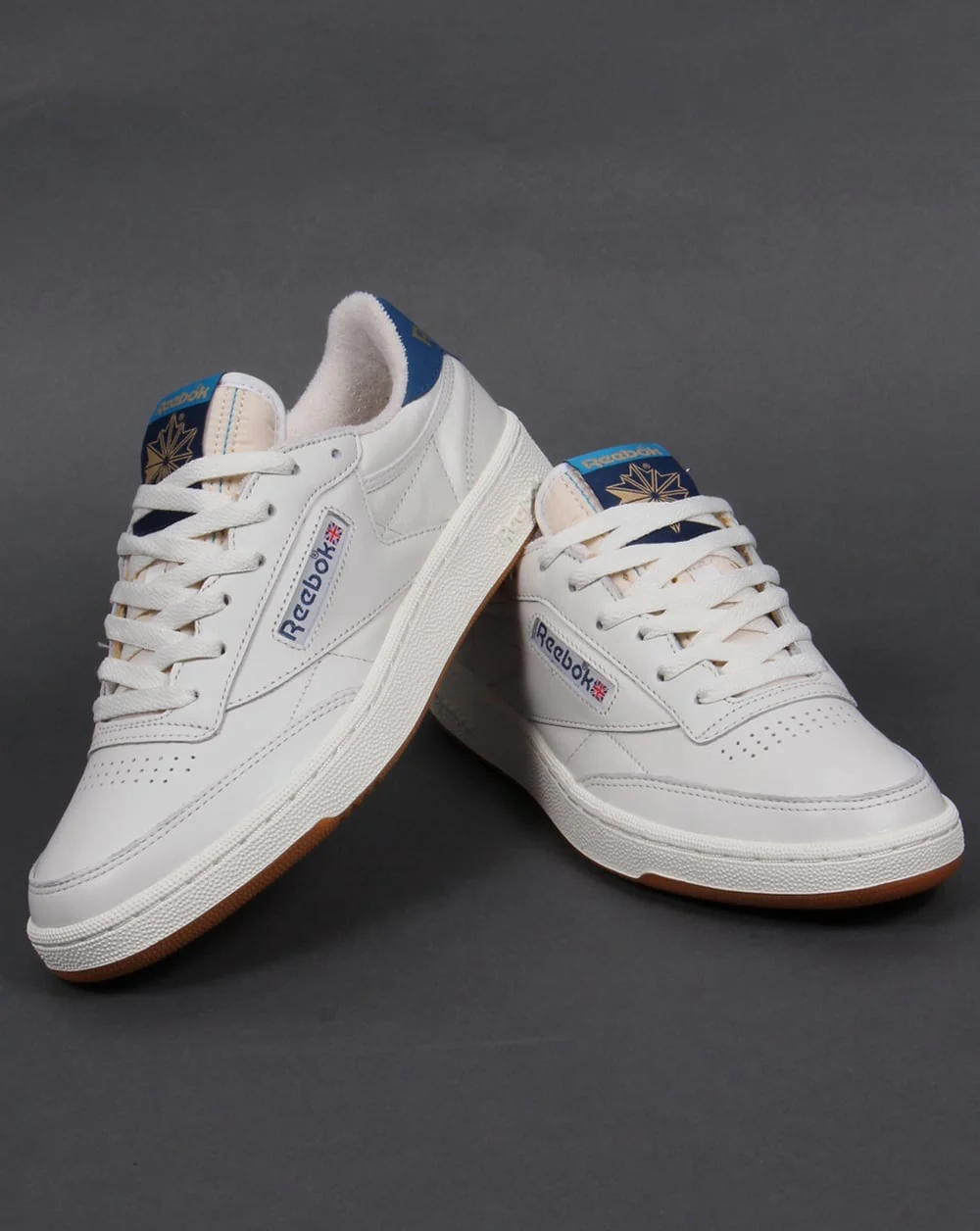 Reebok Club 85 Retro Trainers Chalk White/Blue - Image 3