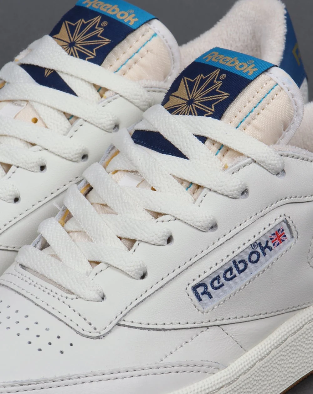 Reebok Club 85 Retro Trainers Chalk White/Blue - Image 4