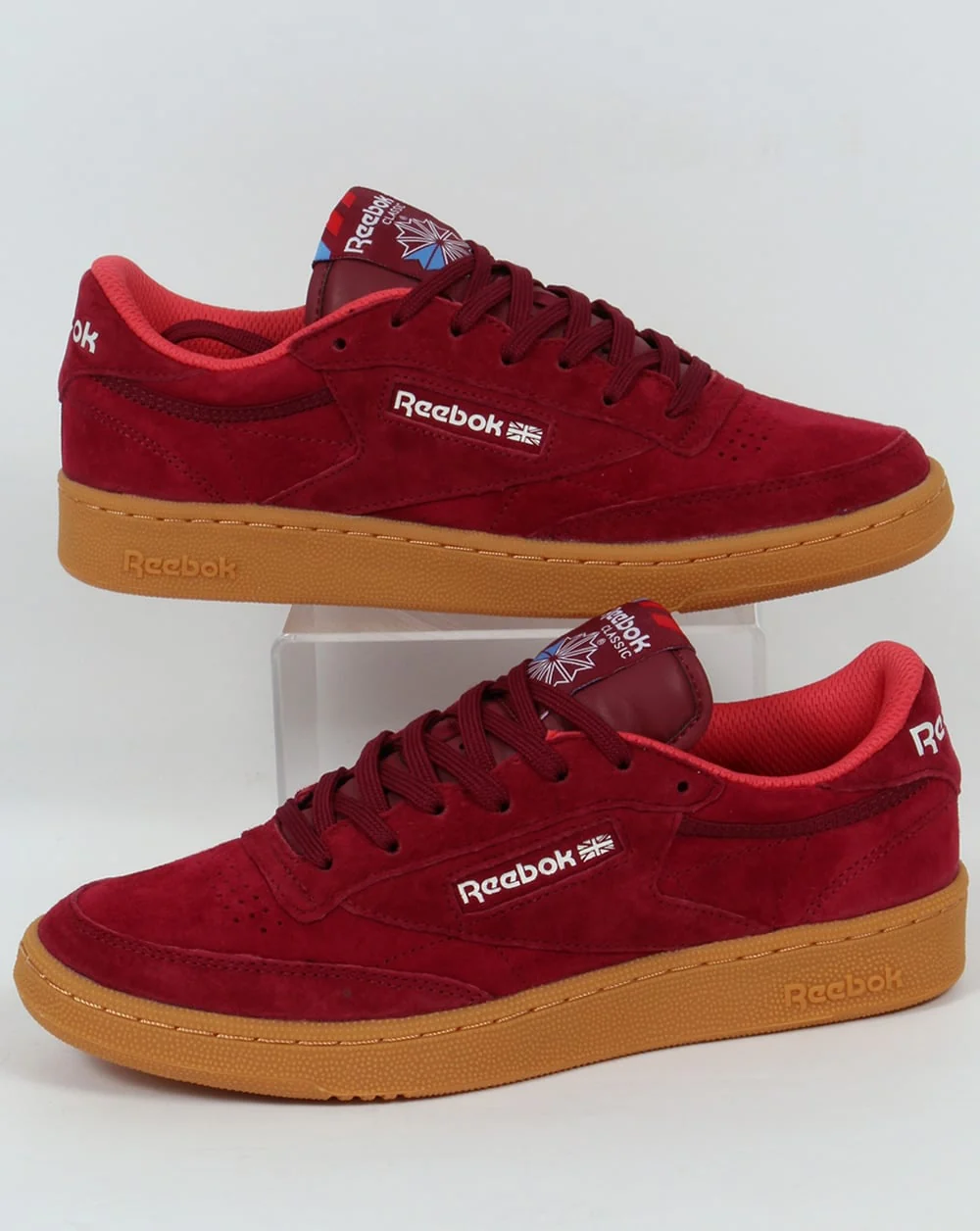 Reebok Club C 85 Indoor Trainers Burgundy/gum
