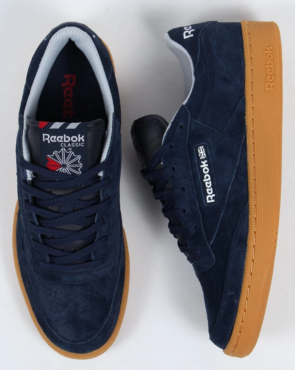 Reebok Club C 85 Indoor Trainers Navy/gum - Image 2