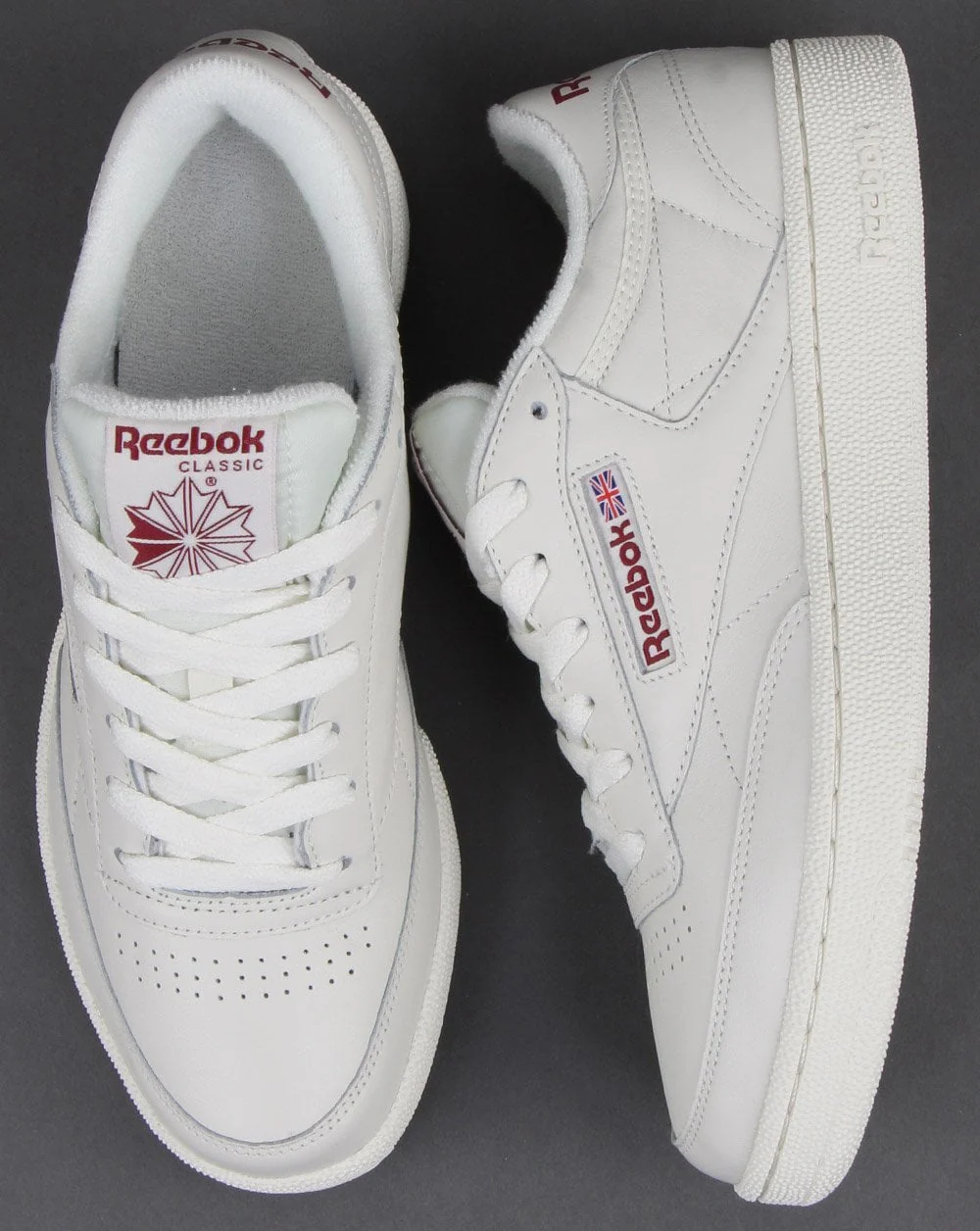 Reebok Club C 85 Trainers Chalk/meteor Red - Image 2