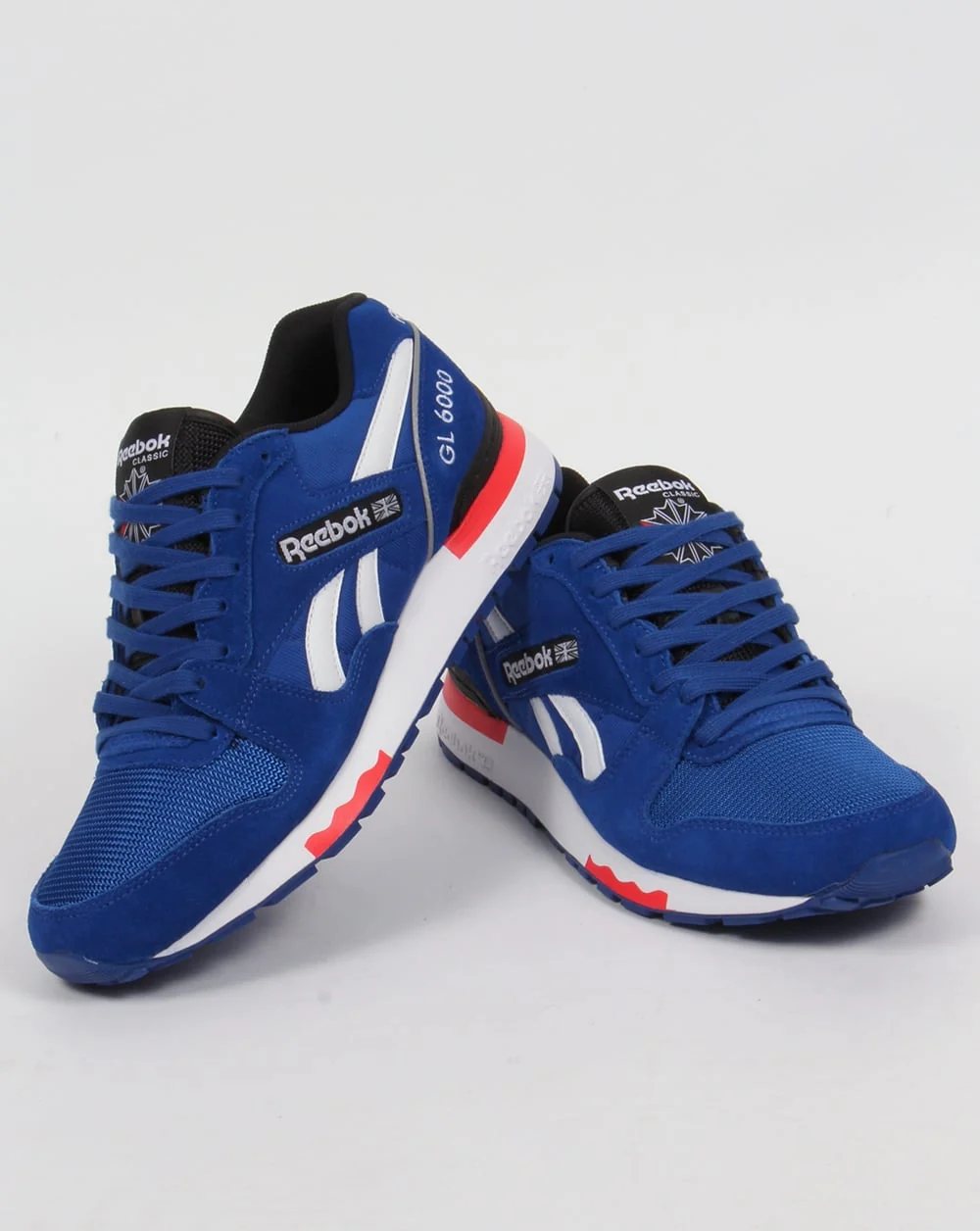 Reebok GL 6000 PP Trainers Dark Royal/Red - Image 3