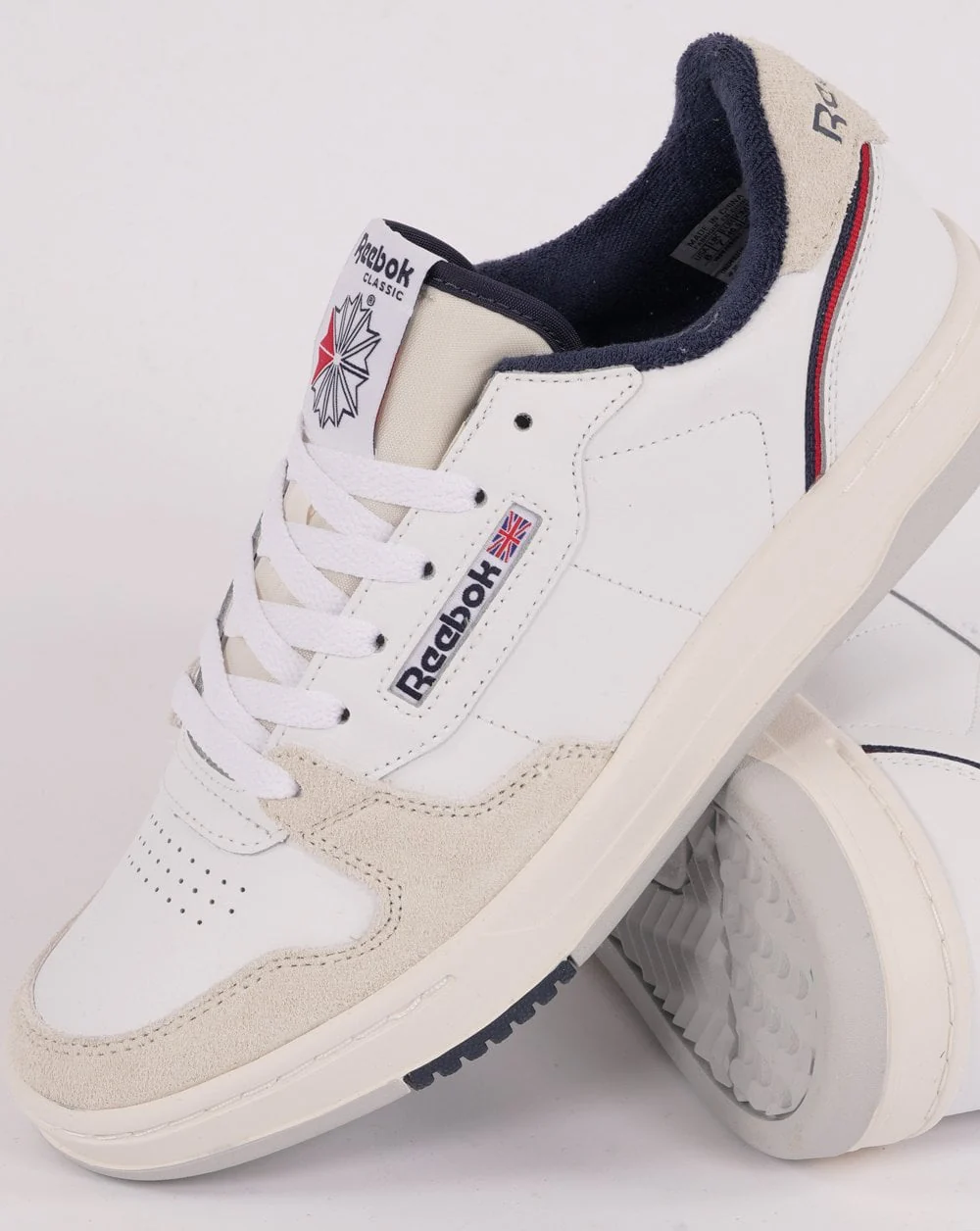 Reebok Phase Court Trainers White/Chalk/Navy - Image 2