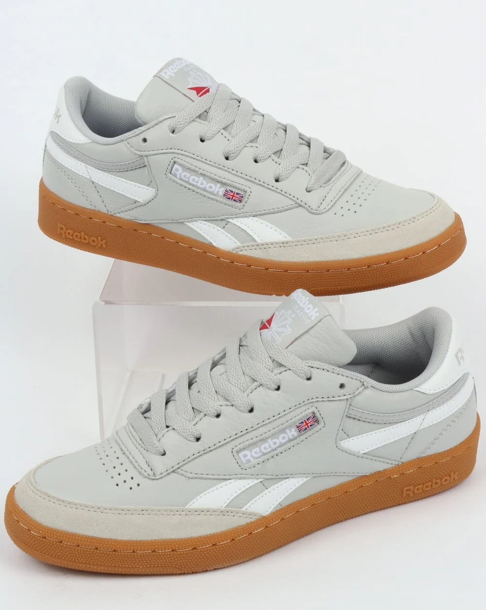 Reebok Revenge Plus Gum Trainers Skull Grey/White