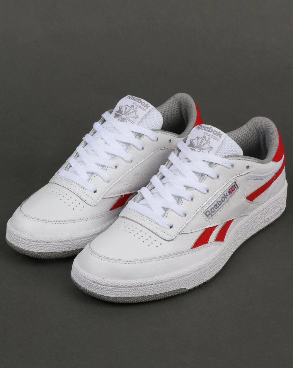 Reebok Revenge Plus Trainers White/Red - Image 3