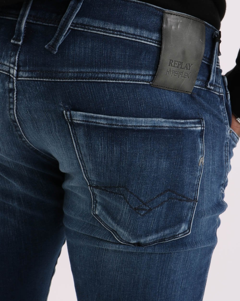 Replay Anbass Hyperflex Jeans White shades - Blue - Image 5
