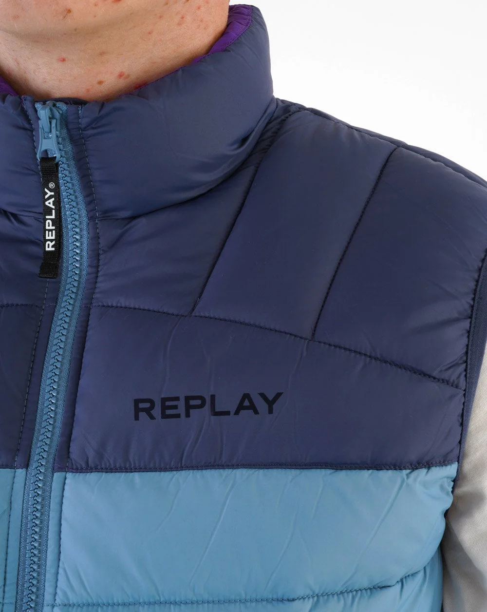 Replay Gilet Blue - Image 4