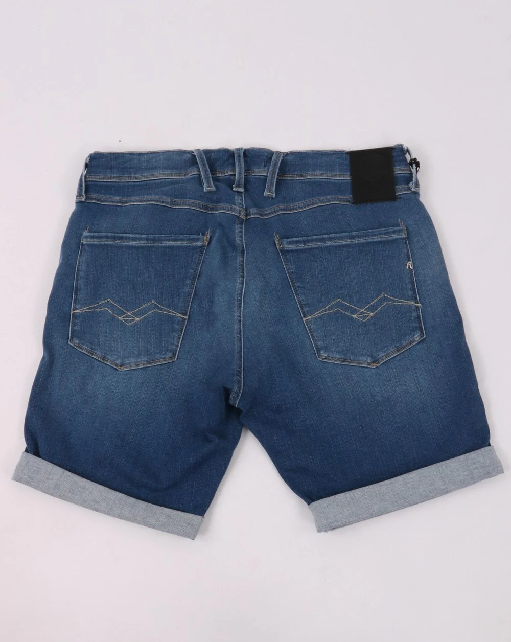 Replay Hyperflex Denim Shorts Medium Blue - Image 4