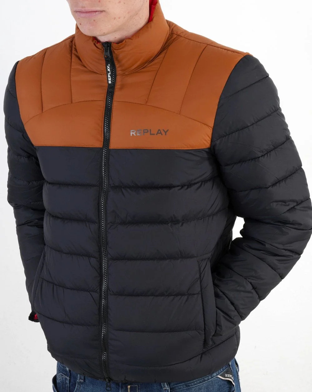 Replay Quilted Jacket Blackboard - Image 4