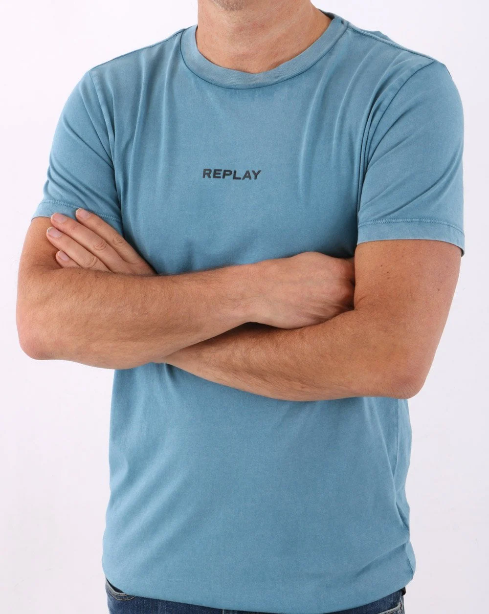 Replay T-shirt Cobalt Blue - Image 3