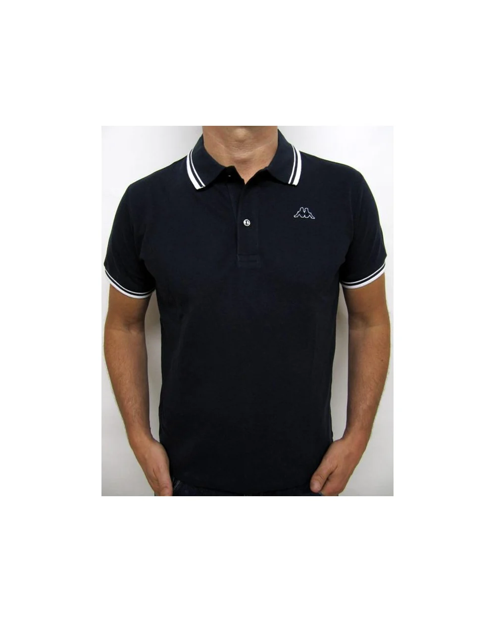 Robe Di Kappa Twin Tipped Polo Shirt Navy/white