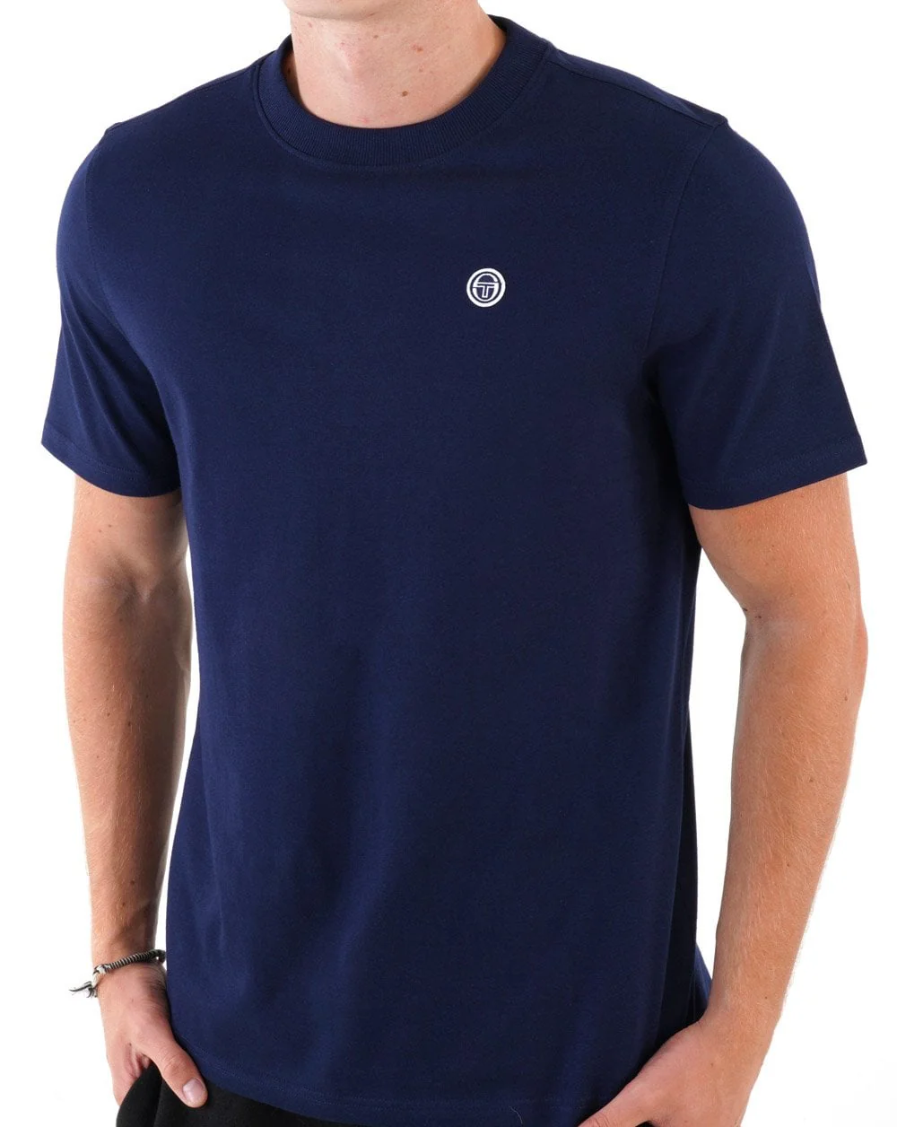 Sergio Tacchini Andrea T Shirt Navy Blue - Image 3