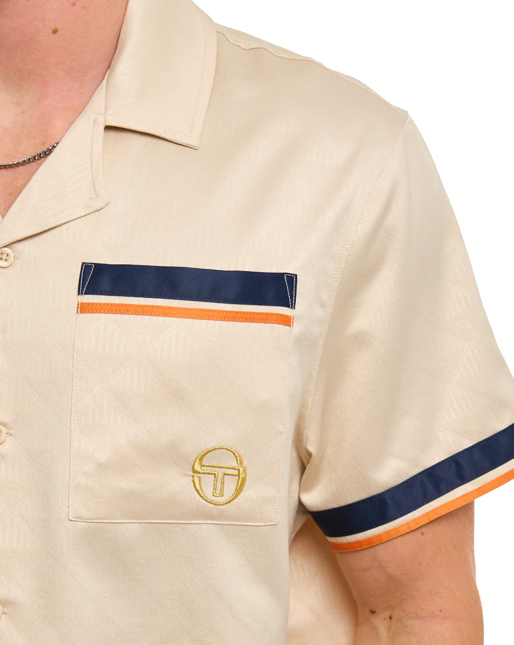 Sergio Tacchini Azzuri SS Shirt Sand - Image 3