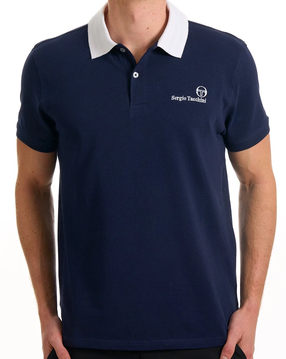 Sergio Tacchini Bondi Polo Shirt Navy Blue - Image 4