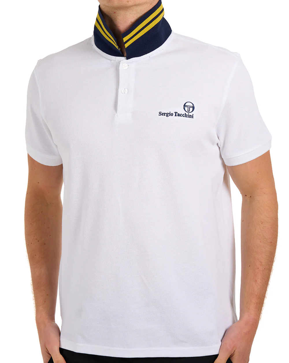 Sergio Tacchini Bondi Polo Shirt White - Image 2
