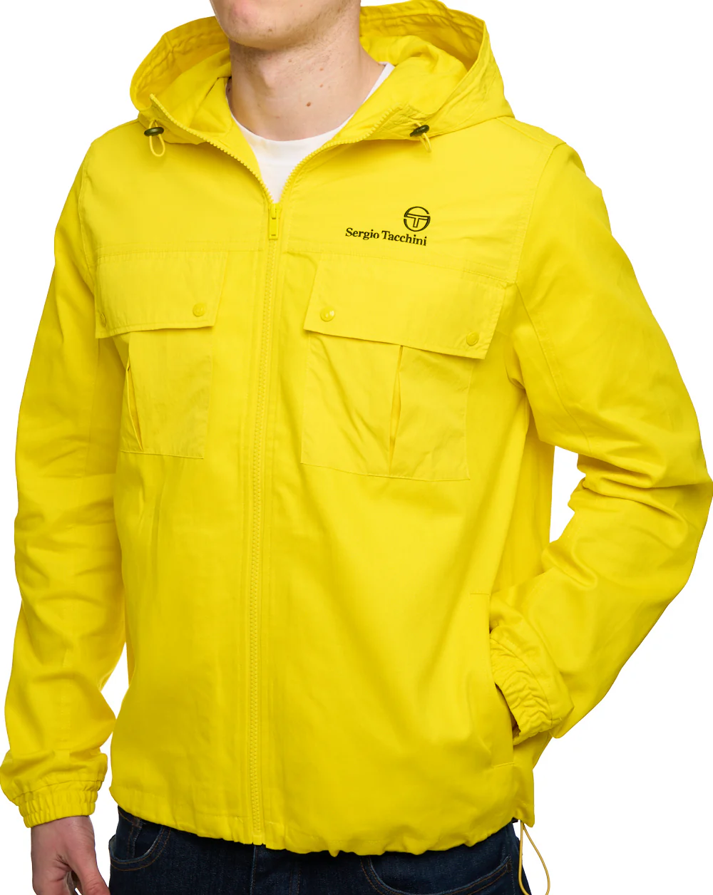 Sergio Tacchini Mixed Fabric Jacket Yellow - Image 4