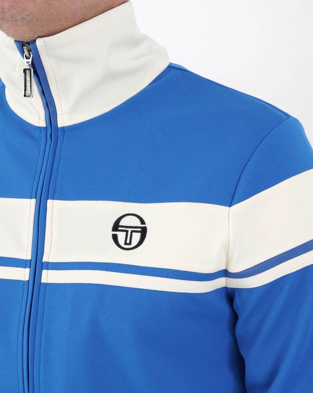 Sergio Tacchini Capomasters Track Top Royal/Off White - Image 3