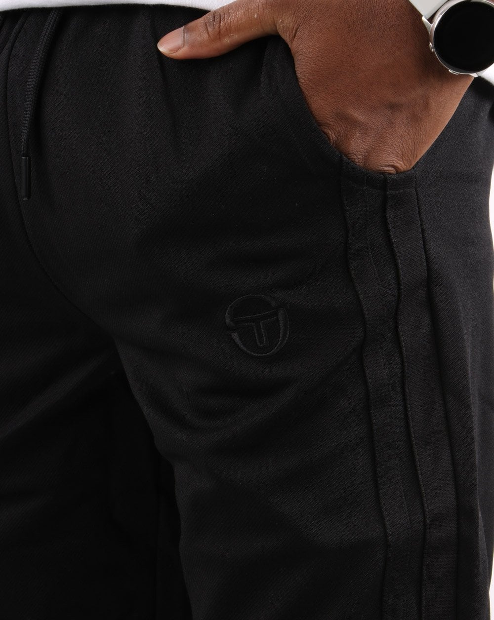 Sergio Tacchini Cuffed Track Pants Blackout - Image 2