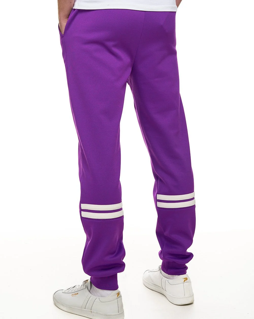 Sergio Tacchini Dallas Cuffed Track Pants Purple - Image 3