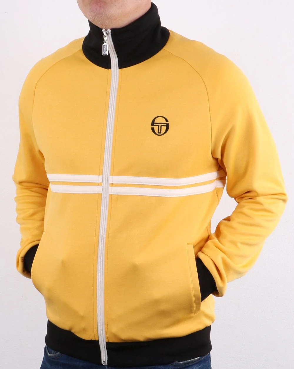 Sergio Tacchini Dallas Track Top Mustard/black - Image 2