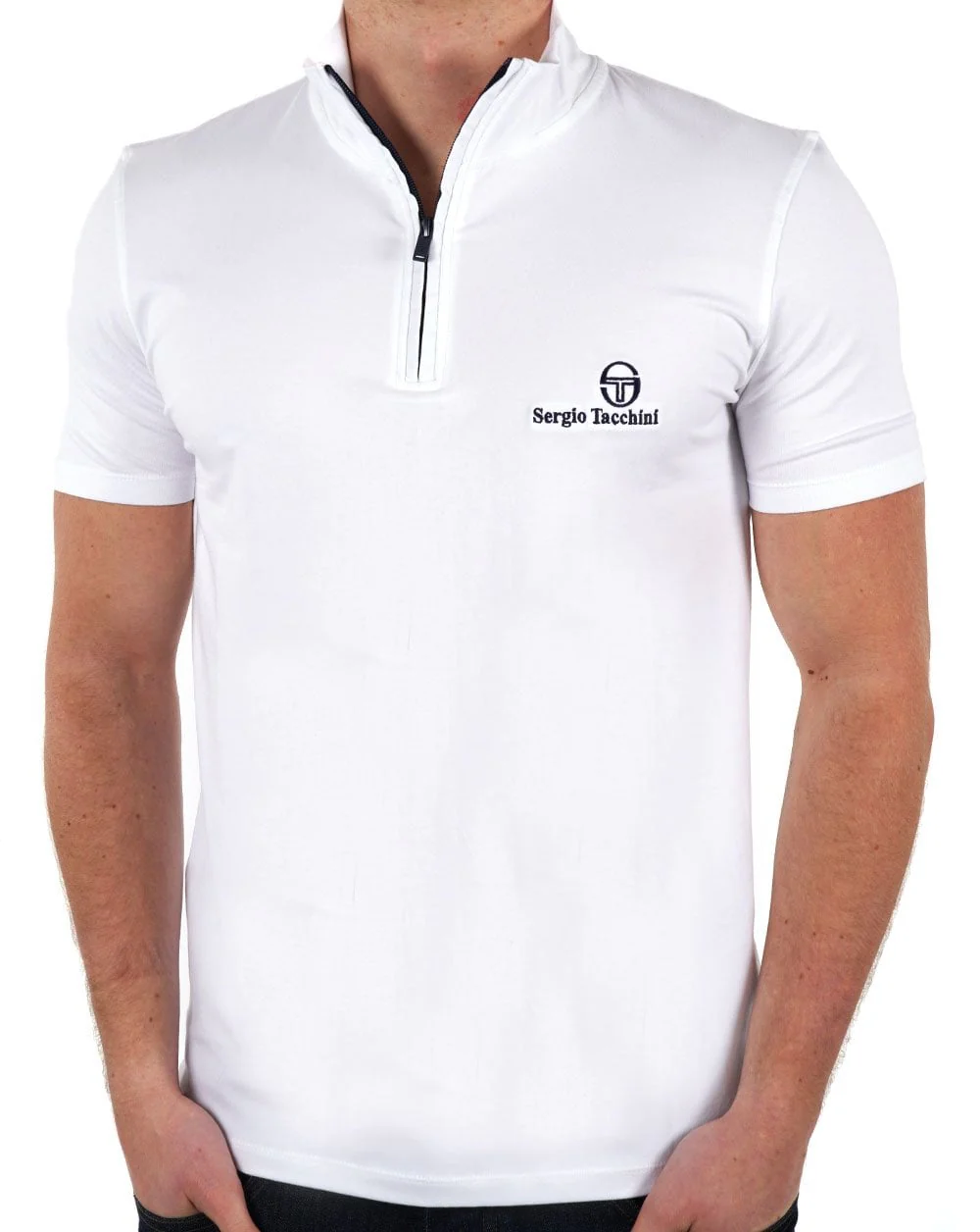 Sergio Tacchini Daytone 1/4 Zip Top White - Image 3