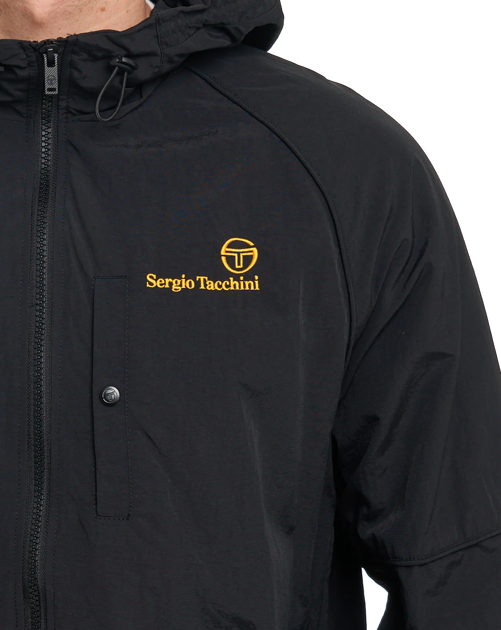 Sergio Tacchini Hooded Jacket Black - Image 3