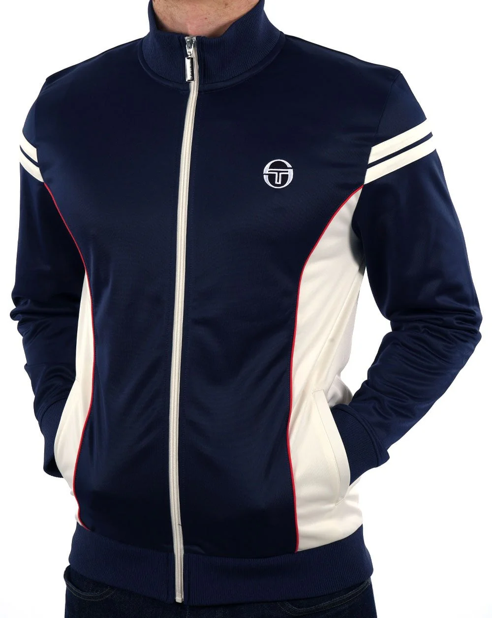 Sergio Tacchini Fjord Track Top Navy Blue - Image 2