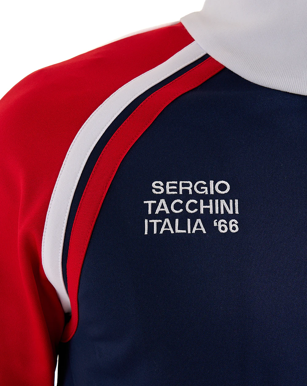 Sergio Tacchini Ghibli Davis Track Top Navy Blue/Deep Red - Image 5