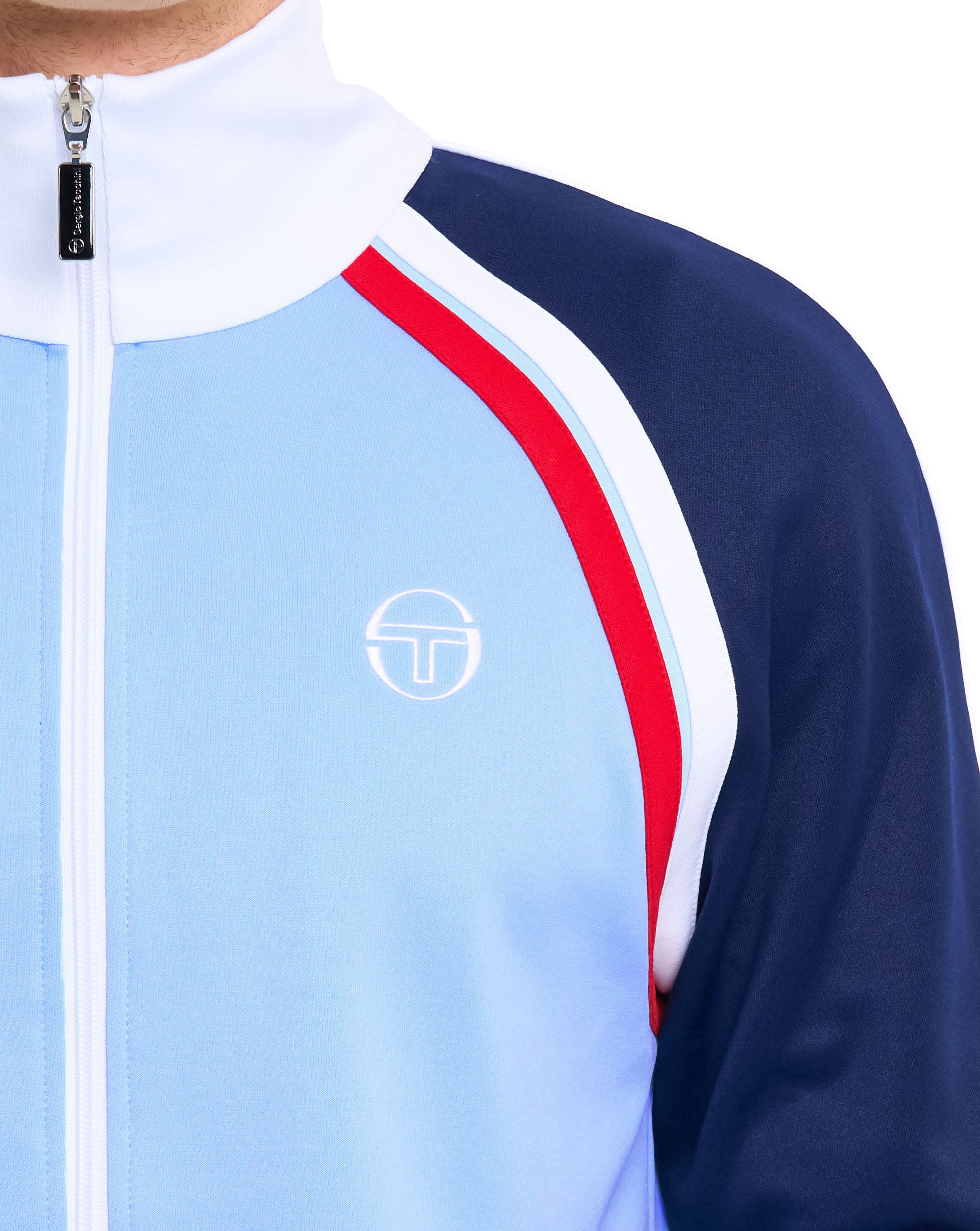 Sergio Tacchini Ghibli Davis Track Top Sky Blue / Navy - Image 3