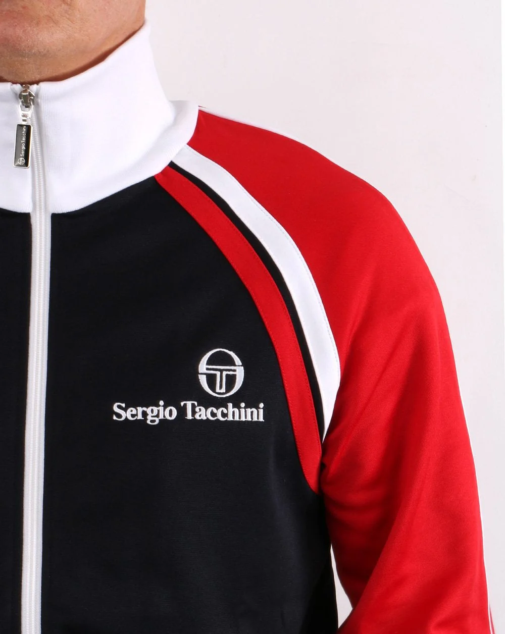Sergio Tacchini Ghibli Full Tracksuit Navy/Red/White - Image 3
