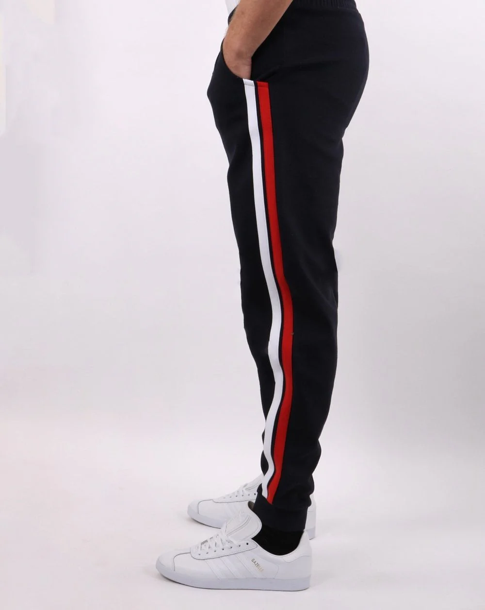 Sergio Tacchini Ghibli Track Pants Navy/White/Red - Image 3
