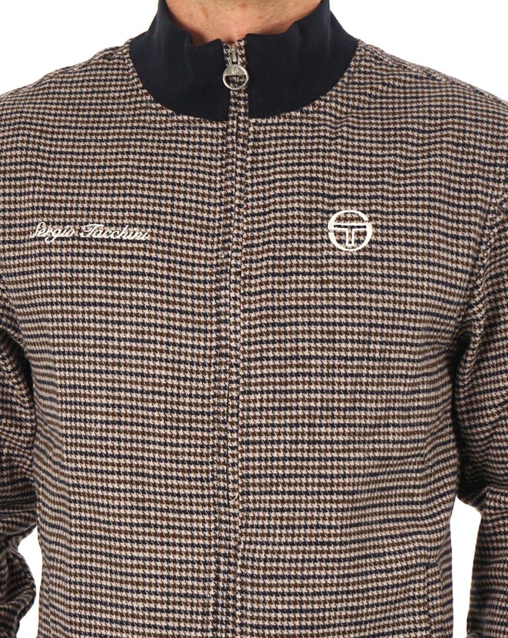 Sergio Tacchini Houndstooth check Bomber Jacket - Image 2