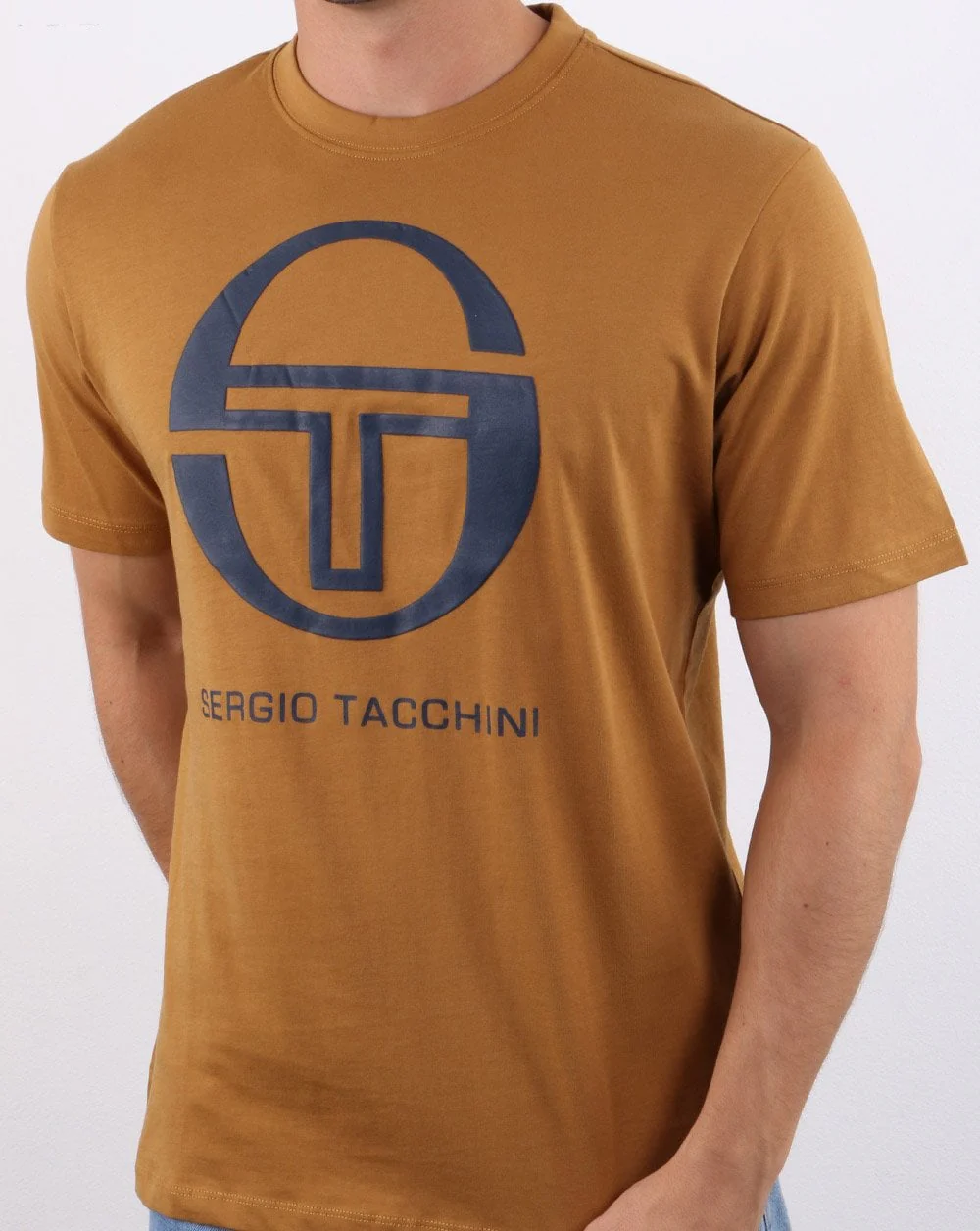 Sergio Tacchini Iberis T-shirt Brown/Navy - Image 3