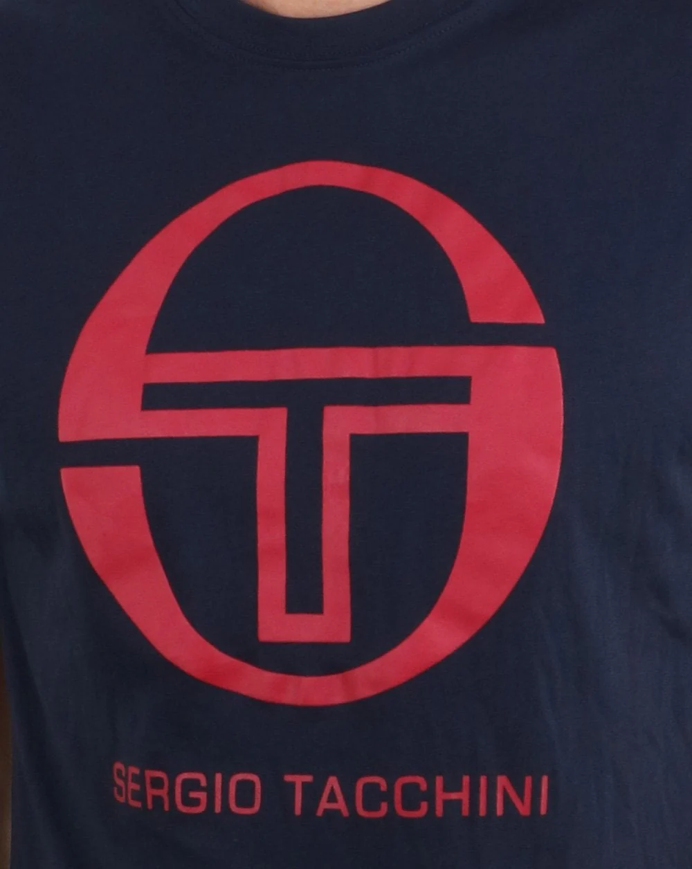 Sergio Tacchini Logo T-shirt Navy/Red - Image 2