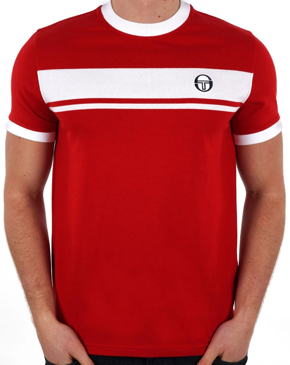 Sergio Tacchini Masters T Shirt Red / White