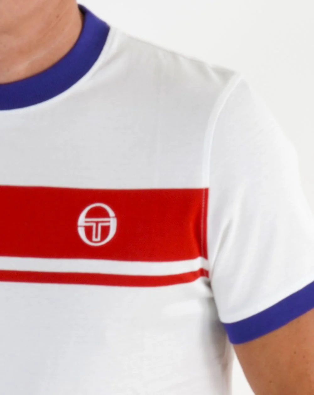 Sergio Tacchini Masters T Shirt White/red/blue - Image 2