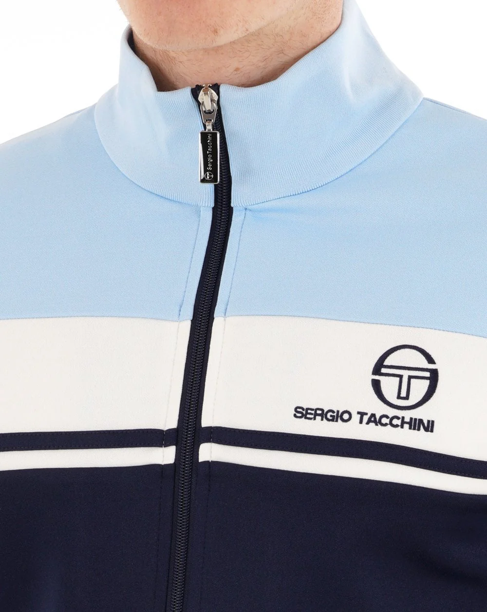 Sergio Tacchini Masters Track Top Navy Blue/Gardenia/Sky - Image 2