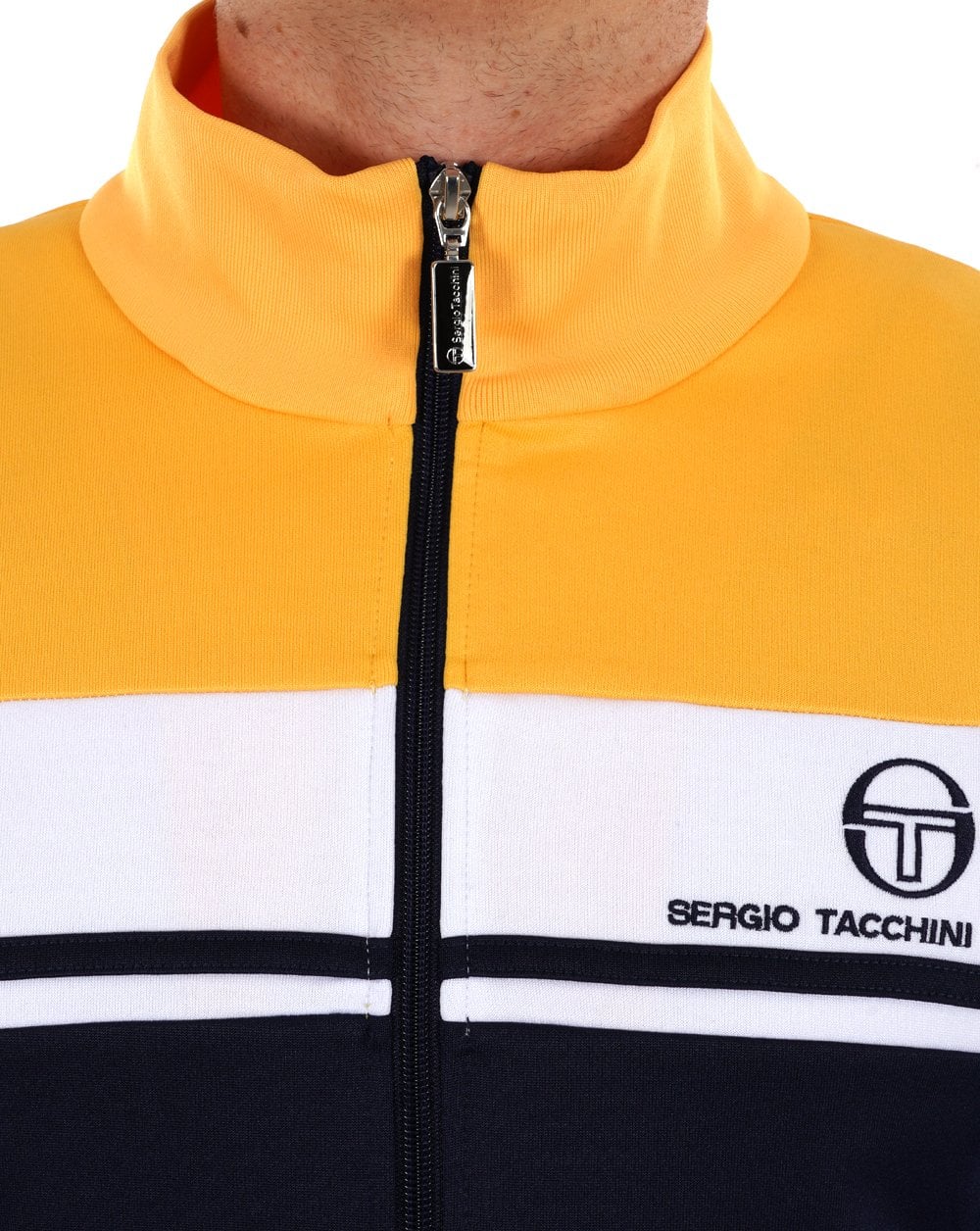 Sergio Tacchini Masters Track Top Navy / White / Yellow - Image 3