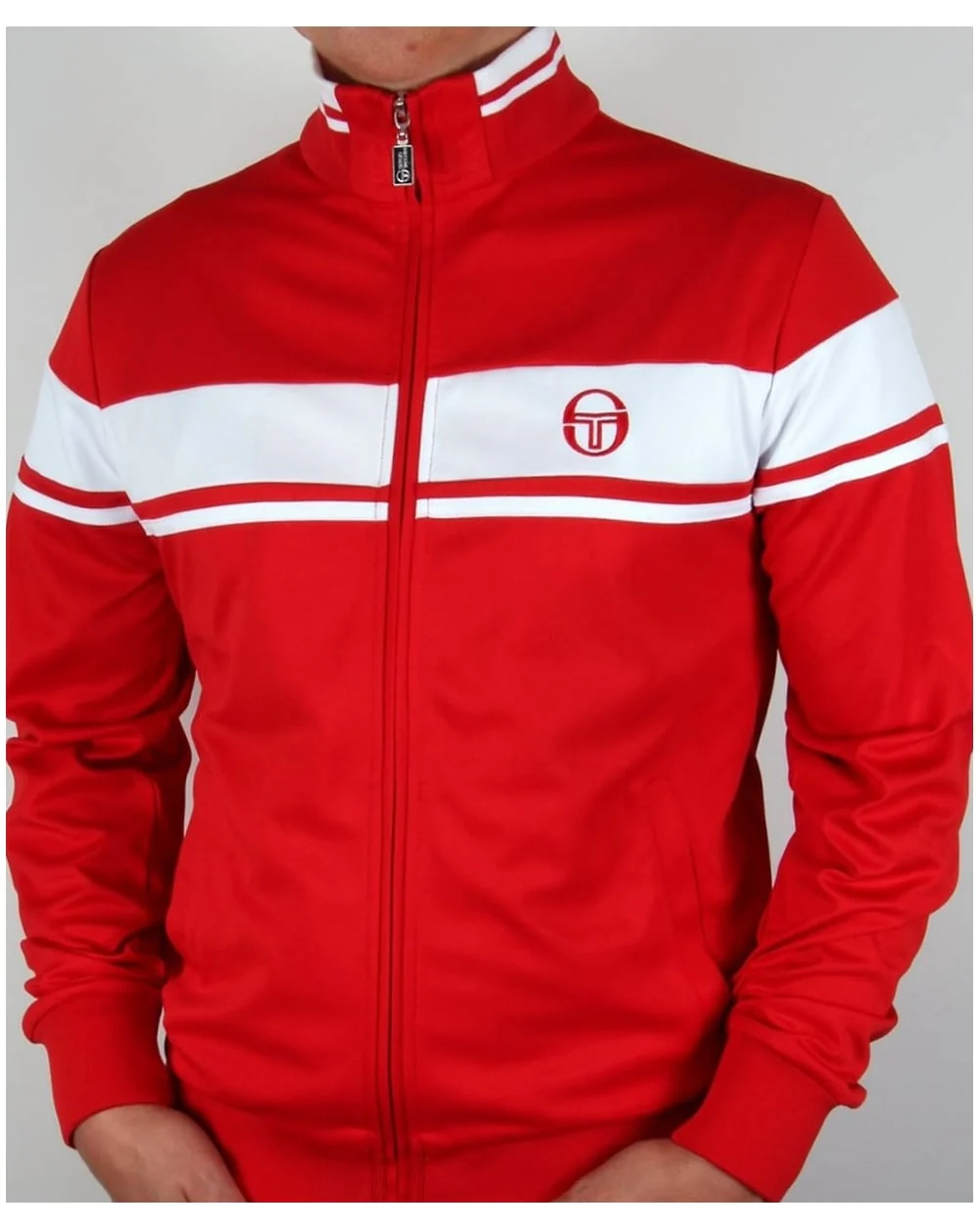 Sergio Tacchini Masters Track Top Red/White