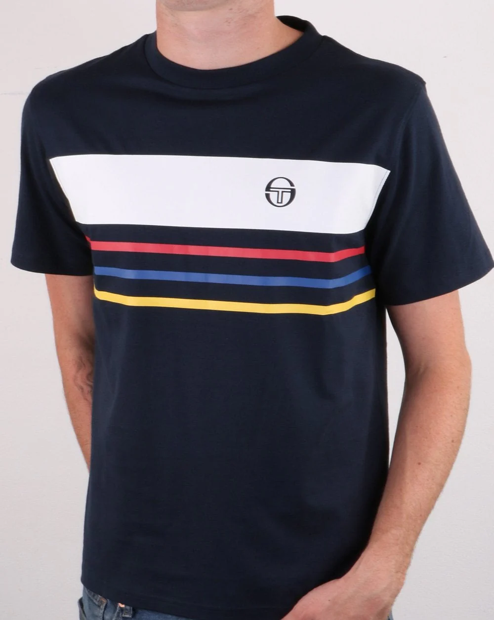 Sergio Tacchini Mayor T Shirt Total Eclipse - Image 2