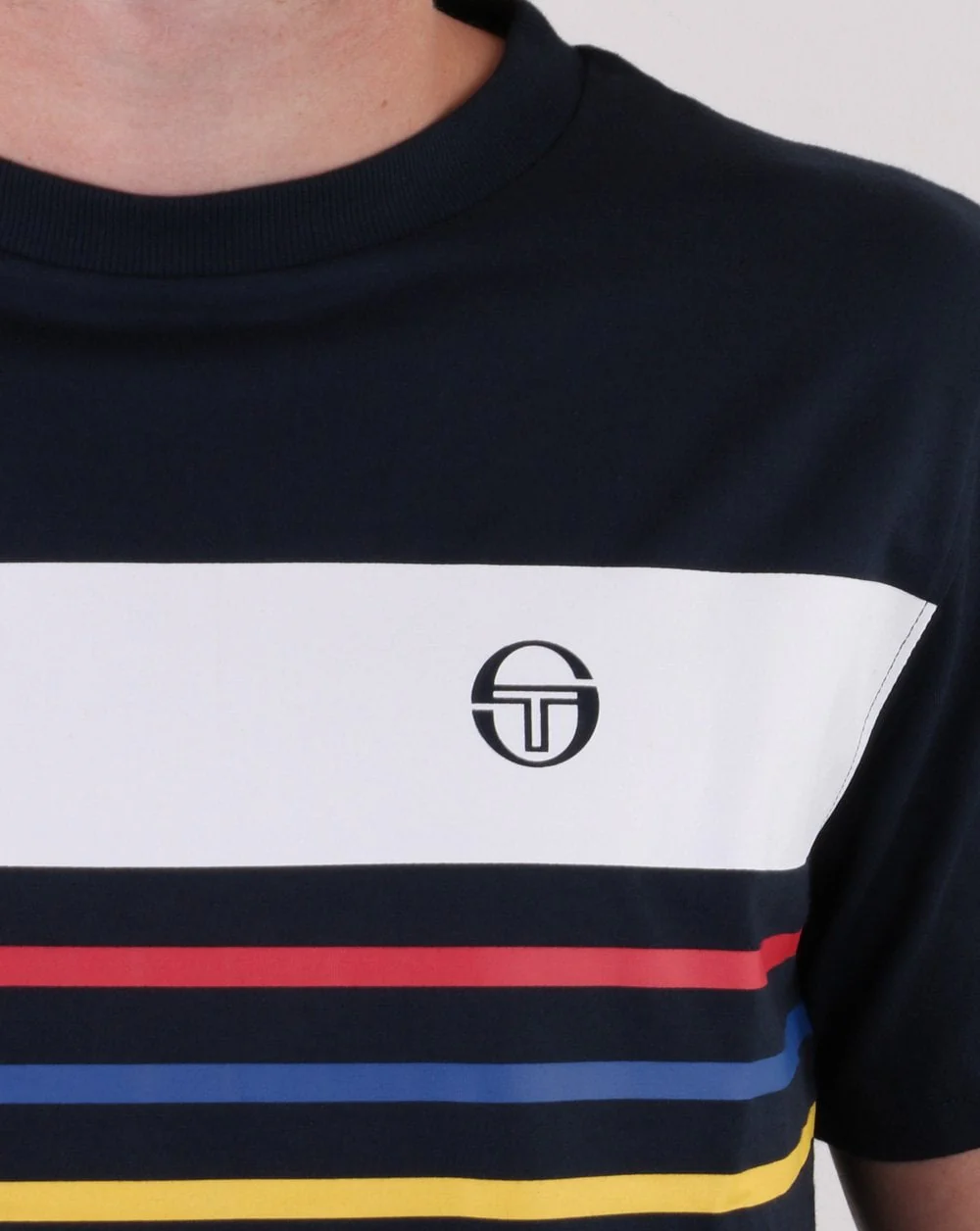 Sergio Tacchini Mayor T Shirt Total Eclipse - Image 3