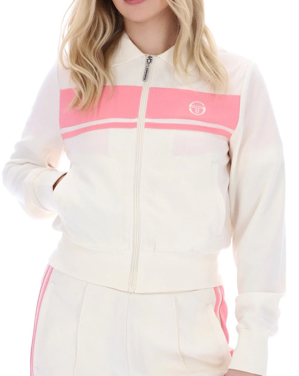 Sergio Tacchini Miss Masters Track Pants Gardenia/Pink - Image 4