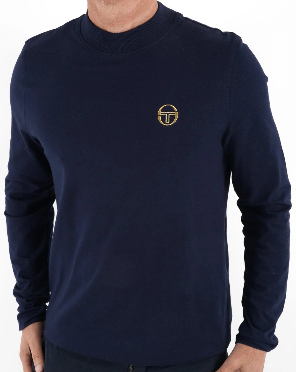Sergio Tacchini Mock Neck Top Navy