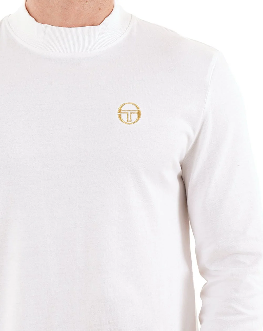 Sergio Tacchini Mock Neck Top White - Image 2